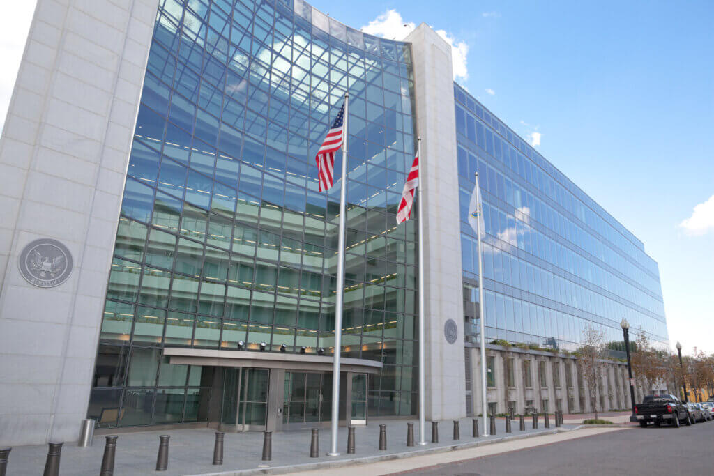 Securities and Exchange Commission, SEC, Building in Washington